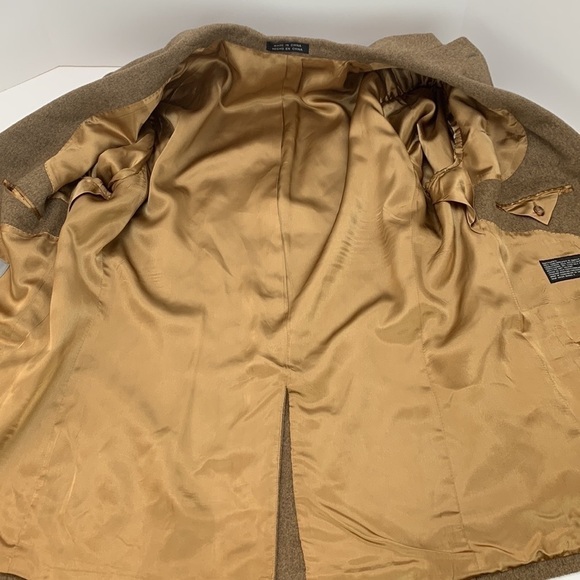 Stafford Executive 100% Camel Hair Sport Coat Blazer Jacket Size 44R - Picture 7 of 16